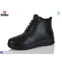 Черевики жіночі на зиму (8 пар р.37-42) чорний  "SUBA"