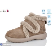 Черевики жіночі на зиму (8 пар р.36-41) коричневий  "Aba"