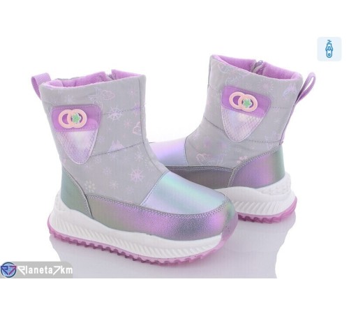 Дутики дитячі на зиму (8 пар р.28-33) сірий  "Normashoes" Дутики дитячі на зиму (8 пар р.28-33) сірий  "Normashoes"
