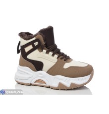 Кросівки жіночі на зиму (8 пар р.36-41) коричневий  "Normashoes"