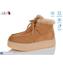 Черевики жіночі на зиму (8 пар р.36-40) camel  "Aba"