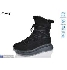Черевики жіночі на зиму (6 пар р.36-41) чорний  "Trendy" Черевики жіночі на зиму (6 пар р.36-41) чорний  "Trendy"