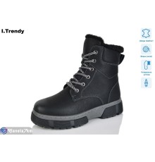 Черевики жіночі на зиму (6 пар р.36-41) чорний  "Trendy" Черевики жіночі на зиму (6 пар р.36-41) чорний  "Trendy"