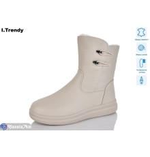 Черевики жіночі на зиму (6 пар р.36-41) бежевий  "Trendy"