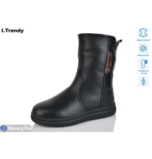 Черевики жіночі на зиму (6 пар р.36-41) чорний  "Trendy"