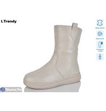 Черевики жіночі на зиму (6 пар р.36-41) бежевий  "Trendy"