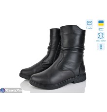 Черевики жіночі на зиму (6 пар р.37-42) чорний  "LISA"