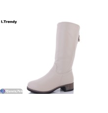 Чоботи жіночі на зиму (6 пар р.36-41) бежевий  "Trendy"