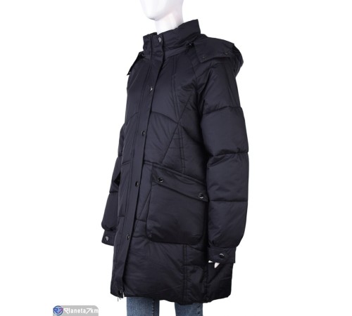 Куртка жіноча на зиму (5 шт. р.сетка XL-5XL) чорний  "Kalabok"