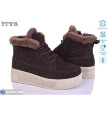 Черевики жіночі на зиму (6 пар р.36-41) коричневий  "LOTOS"