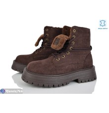 Черевики жіночі на зиму (8 пар р.36-41) коричневий  "VIOLA"