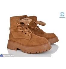 Черевики жіночі на зиму (8 пар р.36-41) camel  "VIOLA"
