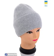 Шапка жіноча на зиму (2 шт. р.сетка 56-60) сірий  "Angell"