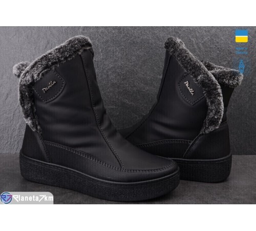Дутики жіночі на зиму (8 пар р.37-42) чорний  "OLLA" Дутики жіночі на зиму (8 пар р.37-42) чорний  "OLLA"
