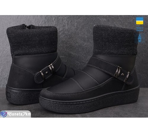 Дутики жіночі на зиму (8 пар р.37-42) чорний  "OLLA" Дутики жіночі на зиму (8 пар р.37-42) чорний  "OLLA"