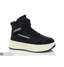 Кросівки жіночі на зиму (8 пар р.36-41) чорний  "Normashoes"