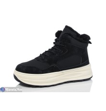 Кросівки жіночі на зиму (8 пар р.36-41) чорний  "Normashoes"