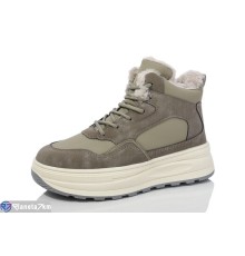 Кросівки жіночі на зиму (8 пар р.36-41) зелений  "Normashoes"
