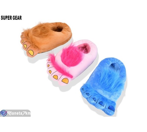 Тапки на зиму (3 пар р.One size) мікс  "Super Gear" Тапки на зиму (3 пар р.One size) мікс  "Super Gear"