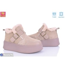 Черевики жіночі на зиму (6 пар р.36-40) бежевий  "PLPS"