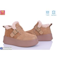 Черевики жіночі на зиму (6 пар р.36-40) camel  "PLPS"