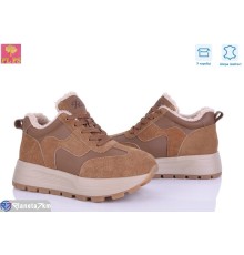 Кросівки жіночі на зиму (6 пар р.36-40) camel  "PLPS"