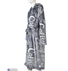 Халат жіночий на зиму (3 шт. р.сетка XL-3XL) сірий  "Danko"