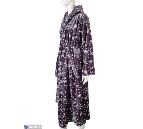 Халат жіночий на зиму (3 шт. р.сетка XL-3XL) фіолетовий  "Danko" Халат жіночий на зиму (3 шт. р.сетка XL-3XL) фіолетовий  "Danko"