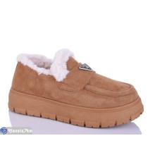 Туфлі жіночі на зиму (8 пар р.36-41) camel  "VIOLA"