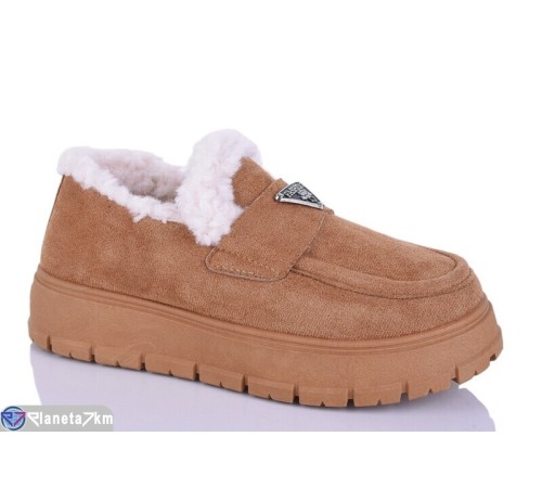 Туфлі жіночі на зиму (8 пар р.36-41) camel  "VIOLA" Туфлі жіночі на зиму (8 пар р.36-41) camel  "VIOLA"