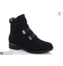 Черевики жіночі на зиму (6 пар р.36-41) чорний  "LAIFA"