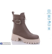 Черевики жіночі на зиму (6 пар р.36-40) коричневий  "TETRAST"