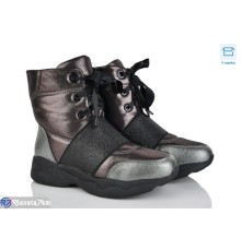 Черевики жіночі на зиму (8 пар р.36-41) бронзовий  "SALIN"