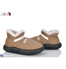 Тапки на зиму (8 пар р.36-41) коричневий  "Aba"