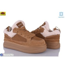 Кросівки жіночі на зиму (6 пар р.36-40) camel  "Mei De Li"