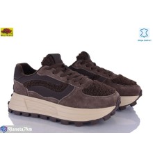 Кросівки жіночі на весну/осінь (6 пар р.36-40) коричневий  "Mei De Li"