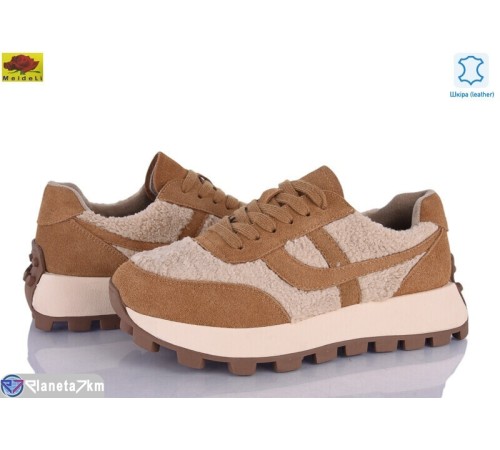 Кросівки жіночі на весну/осінь (6 пар р.36-40) camel  "Mei De Li" Кросівки жіночі на весну/осінь (6 пар р.36-40) camel  "Mei De Li"