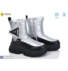 Дутики дитячі на зиму (8 пар р.32-37) срібний  "BELIES"