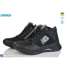 Черевики чоловічі на зиму (8 пар р.40-45) чорний  "LEOBAZA"