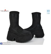 Черевики жіночі на весну/осінь (6 пар р.36-40) чорний  "Veagia-ADA"