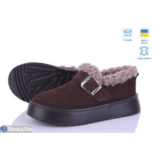 Туфлі жіночі на зиму (6 пар р.36-41) коричневий  "STELUSA"