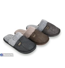 Тапки чоловічі на зиму (12 пар р.40-45) мікс  "LUXORIS"