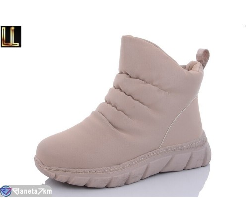 Дутики жіночі на зиму (8 пар р.36-41) коричневий  "Lilin" Дутики жіночі на зиму (8 пар р.36-41) коричневий  "Lilin"
