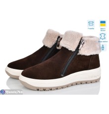 Черевики жіночі на зиму (6 пар р.36-41) коричневий  "ERIKA"