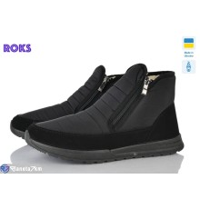 Дутики чоловічі на зиму (6 пар р.41-45) чорний  "Roks"