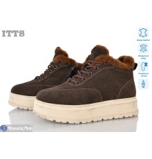 Черевики жіночі на зиму (6 пар р.36-41) коричневий  "LOTOS"