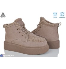 Черевики жіночі на зиму (8 пар р.36-41) коричневий  "STILLI Group"