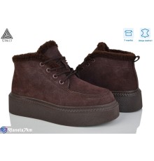 Черевики жіночі на зиму (8 пар р.36-41) коричневий  "STILLI Group"