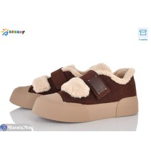 Кросівки жіночі на зиму (8 пар р.36-41) коричневий  "Bessky-Kellaifeng"