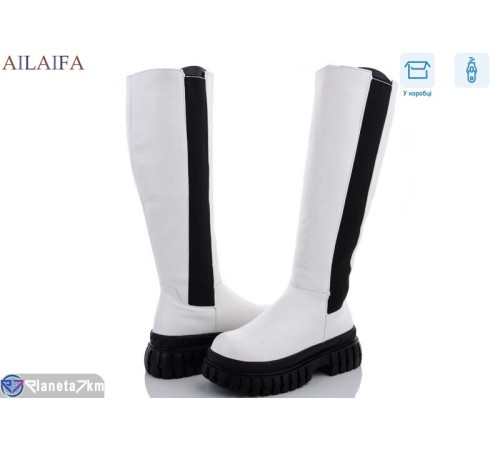 Чоботи жіночі на зиму (1 пар р.40-_) білий  "Latifa" Чоботи жіночі на зиму (1 пар р.40-_) білий  "Latifa"